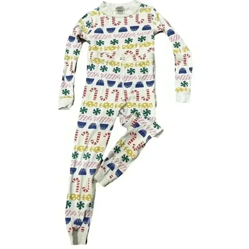 HANNA‎ ANDERSSON Stocking Sweets Organic 2-piece Pajama Set Size 6/7